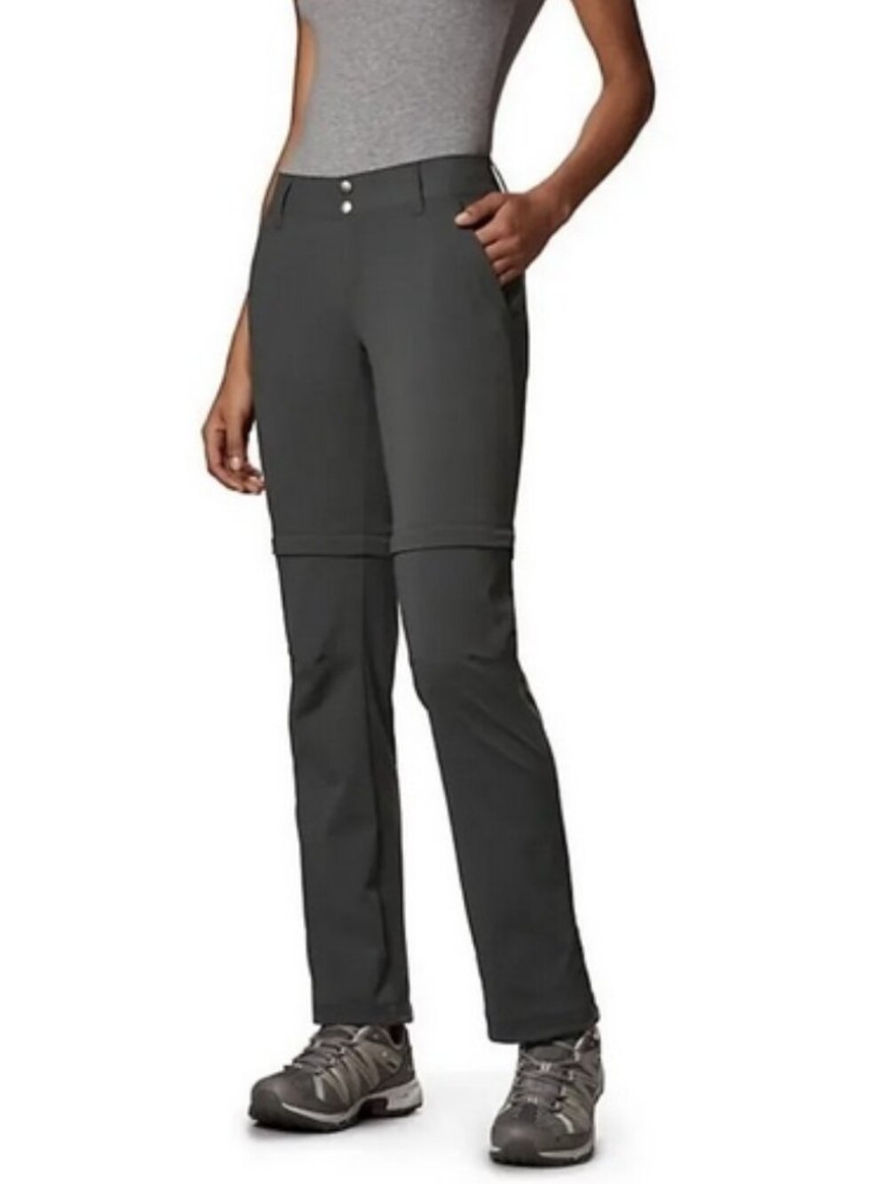 Columbia Titanium Omni Shield Trail Convertible Pant Gray Women’s Size 6